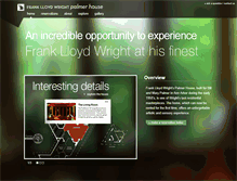 Tablet Screenshot of flwpalmerhouse.com